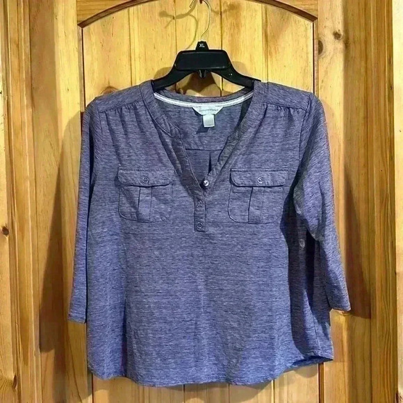 Christopher & Banks Three quarter length top - Picture 1 of 9